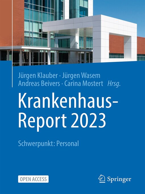 Title details for Krankenhaus-Report 2023 by Jürgen Klauber - Available
